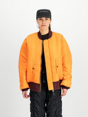ALPHA INDUSTRIES MA-1 Heritage Bomber Jacket Reversibile Unisex Bordeux