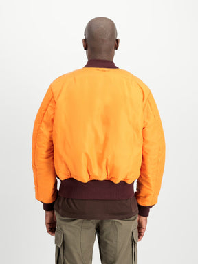 ALPHA INDUSTRIES MA-1 Heritage Bomber Jacket Reversibile Unisex Bordeux