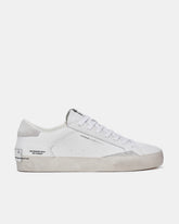 CRIME LONDON Distressed Bianco Talloncino Scamosciato Bianco