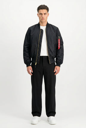 ALPHA INDUSTRIES Jacket Bomber Heritage Senza Cappuccio Reversibile Nero