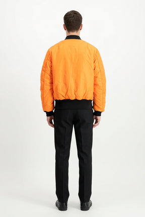 ALPHA INDUSTRIES Jacket Bomber Heritage Senza Cappuccio Reversibile Nero