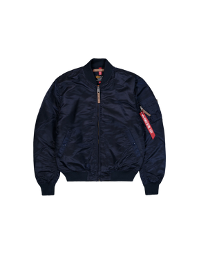 ALPHA INDUSTRIES Jacket Bomber Slim Senza Cappuccio Blu