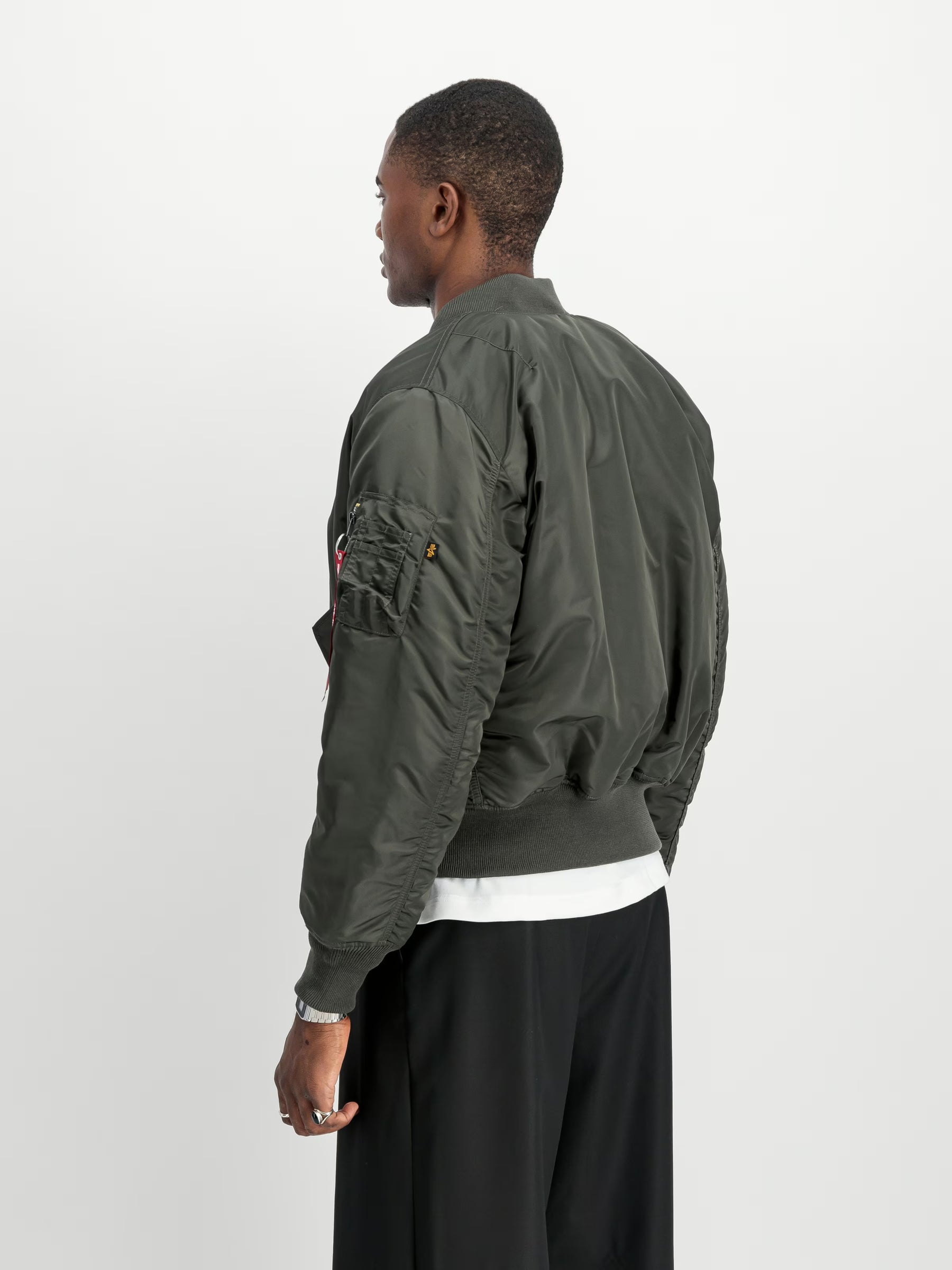 ALPHA INDUSTRIES Jacket Bomber Heritage grigio Senza Cappuccio Reversibile double face