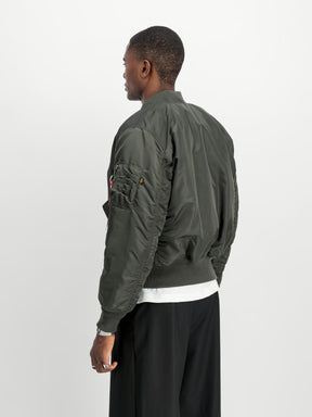 ALPHA INDUSTRIES Jacket Bomber Heritage grigio Senza Cappuccio Reversibile double face