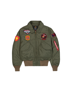 ALPHA INDUSTRIES Jacket Bomber Devils Brigade Senza Cappuccio Verde