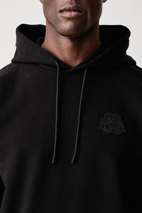 LACOSTE Felpa Con Cappuccio Con Logo Retro Nero