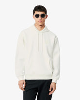 LACOSTE Felpa Con Cappuccio Con Logo Retro Bianco