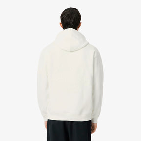 LACOSTE Felpa Con Cappuccio Con Logo Retro Bianco
