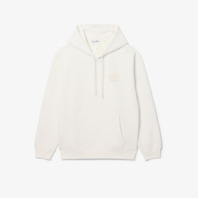 LACOSTE Felpa Con Cappuccio Con Logo Retro Bianco