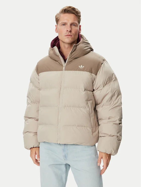 ADIDAS Giubbotto Regen Con Cappuccio Beige