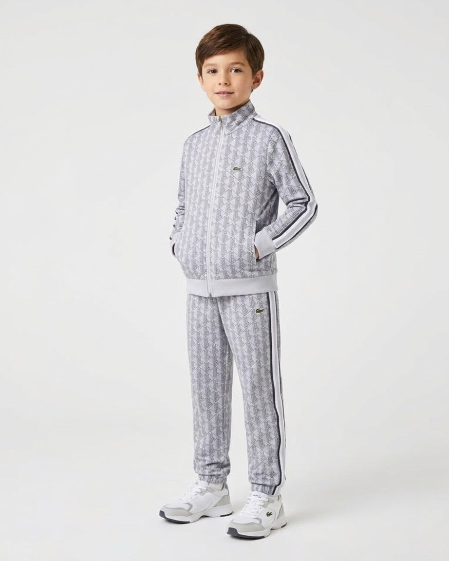 LACOSTE Tuta Completa Monogram Bambino/a Grigio
