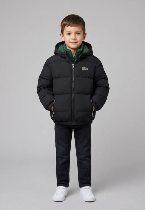 LACOSTE Giubbotto Con Cappuccio Bambino Nero