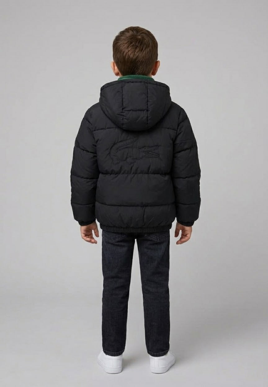 LACOSTE Giubbotto Con Cappuccio Bambino Nero