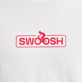 NIKE T-shirt Logo Swoosh In Cotone Bianca