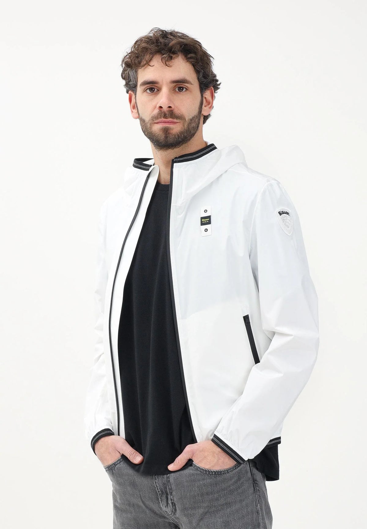BLAUER Antivento Con Cappuccio