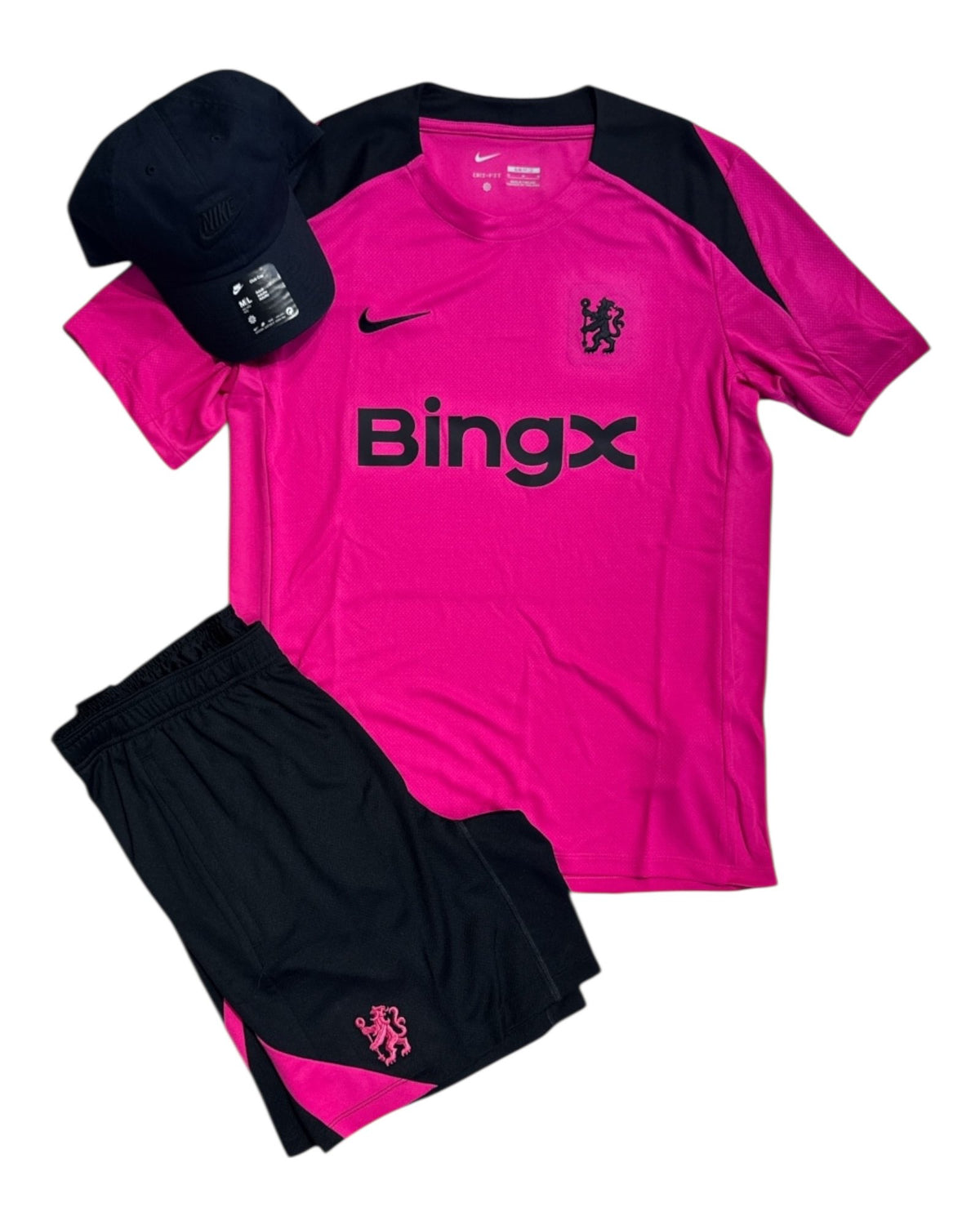 NIKE Completino X Chelsea Con Logo Del Club Rosa/Nero