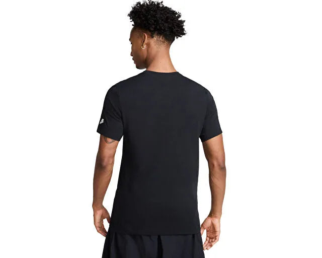 NIKE T-Shirt Swoosh Colorati Nera