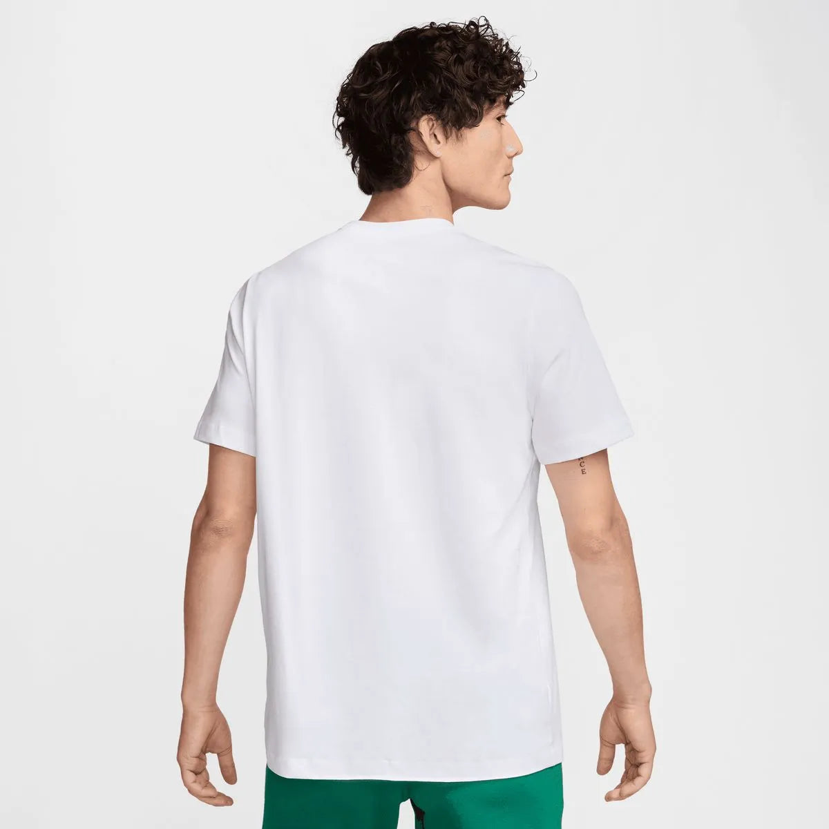 NIKE T-Shirt Just Do It Verde/Grigio Bianca