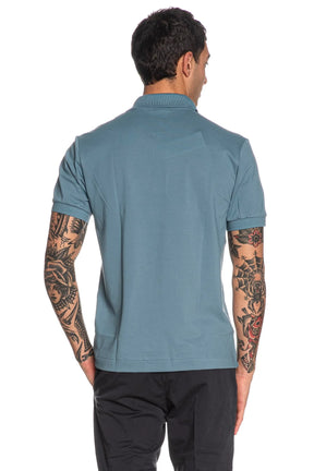 LACOSTE Polo Classica in Piqué Leggero Azzurro Polvere