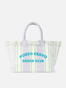 SAINT BARTH Borsa a Spalla Vanity Portocervo In Canvas Multicolor