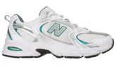New Balance 530 Sneakers In Tela Con Dettagli Verdi Bianca