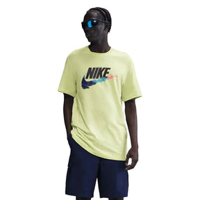 NIKE T-shirt Logo Grande In Cotone Lime