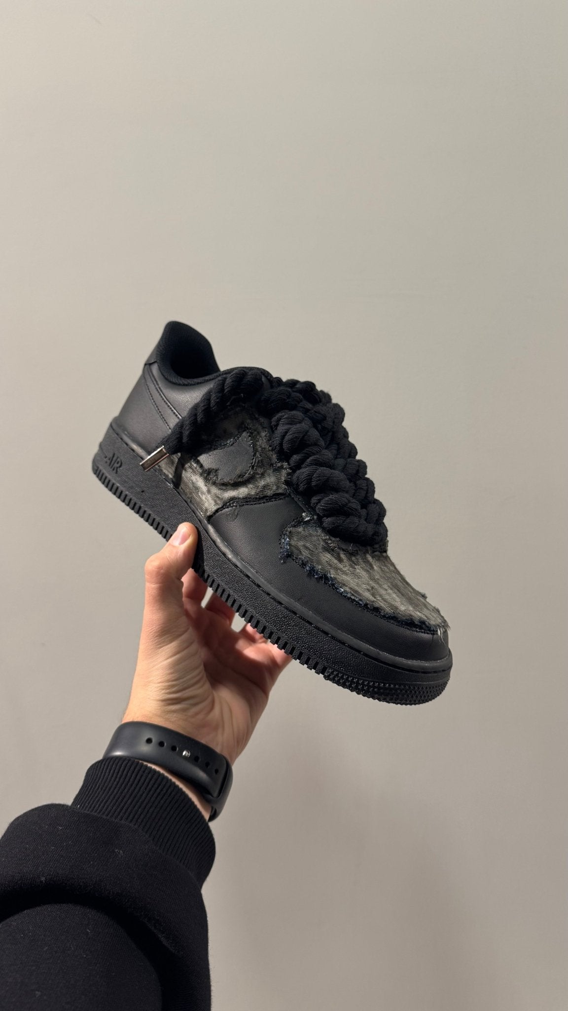 Air Force 1 Denim rope laces nero - Nike