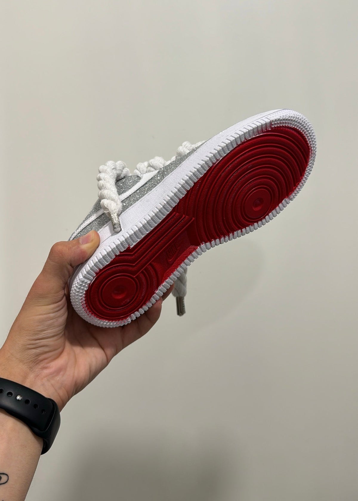 Air Force 1 Rope brillantinata Suola Rossa - Nike