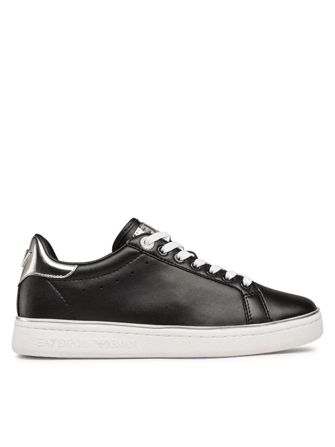 Armani sneakers nera con suola bianca N763 - Emporio Armani EA7