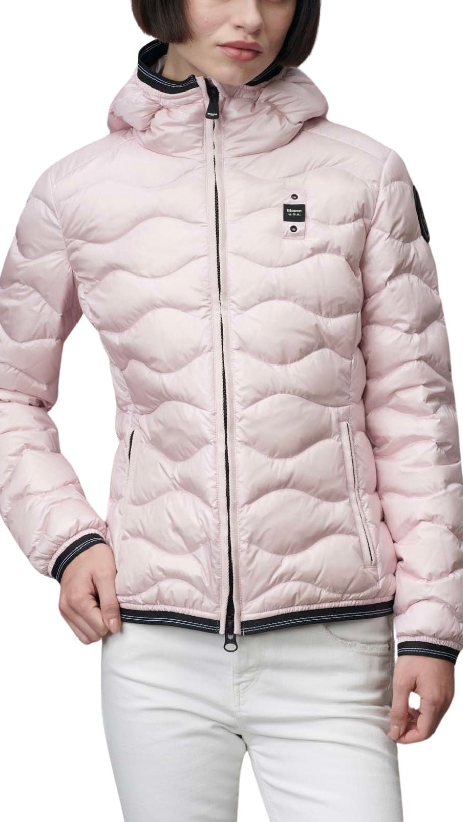 BLAUER Donna ondulato rosa logo brillantinato - Blauer