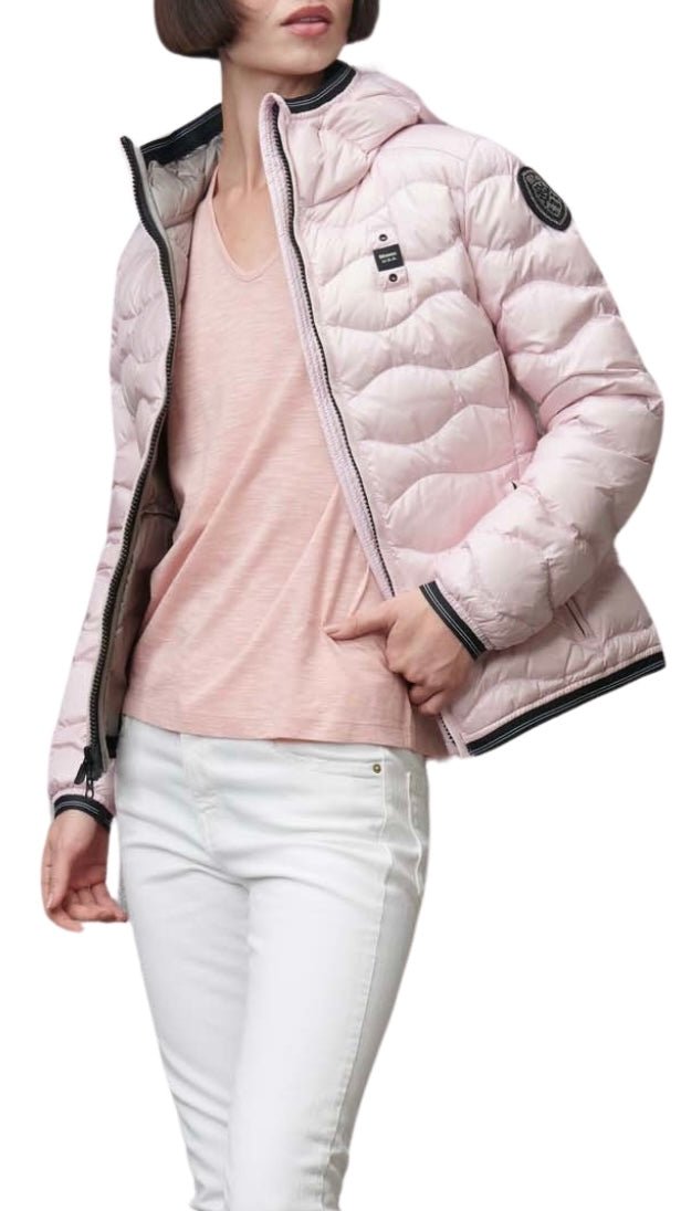 BLAUER Donna ondulato rosa logo brillantinato - Blauer