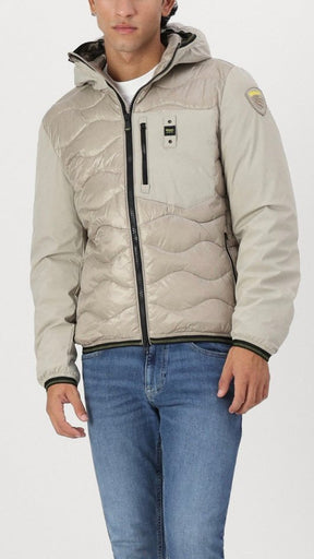 BLAUER Uomo ondulato beige manica liscia - Blauer