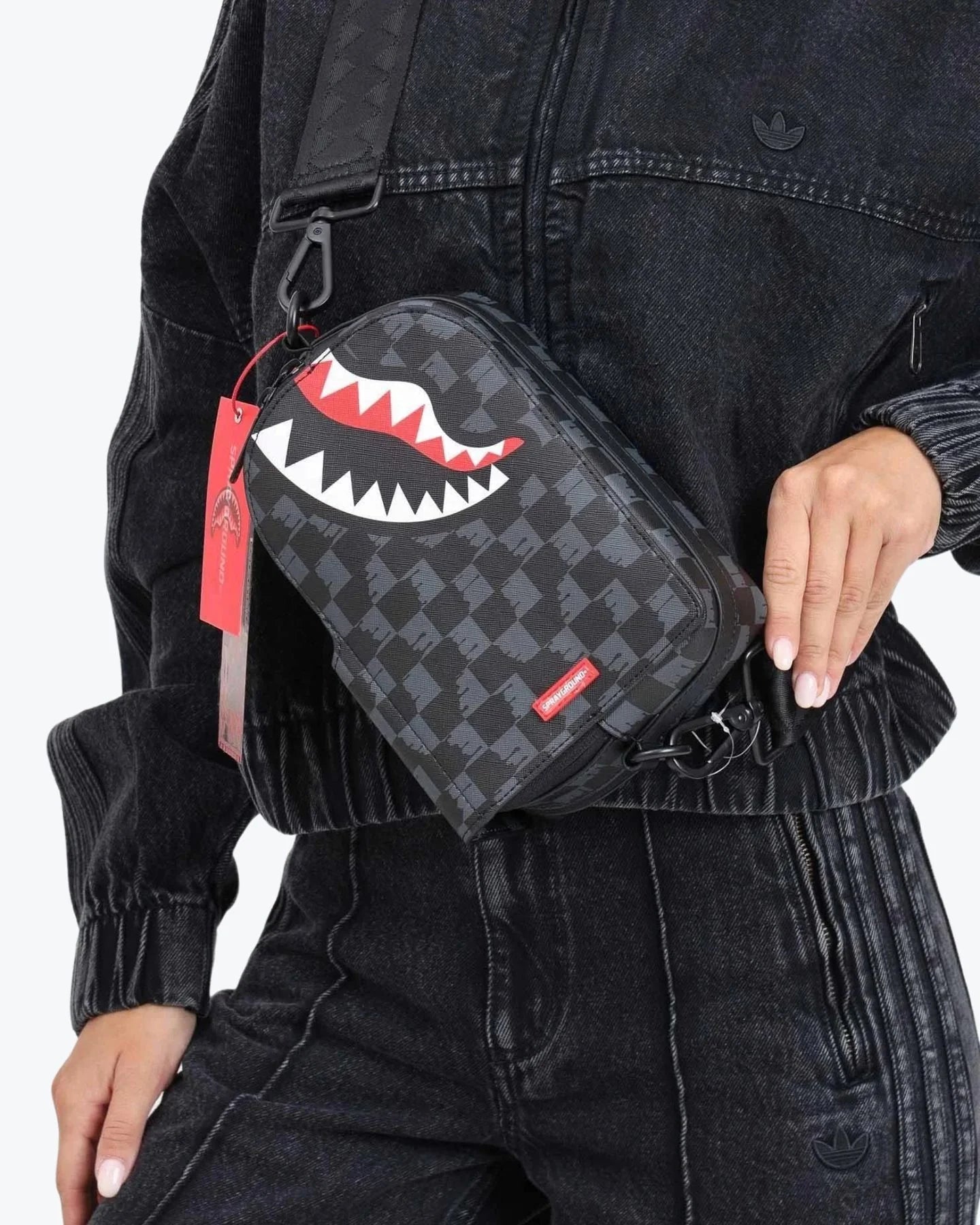 Borsa a tracolla Sprayground Grigia e NERA - sprayground