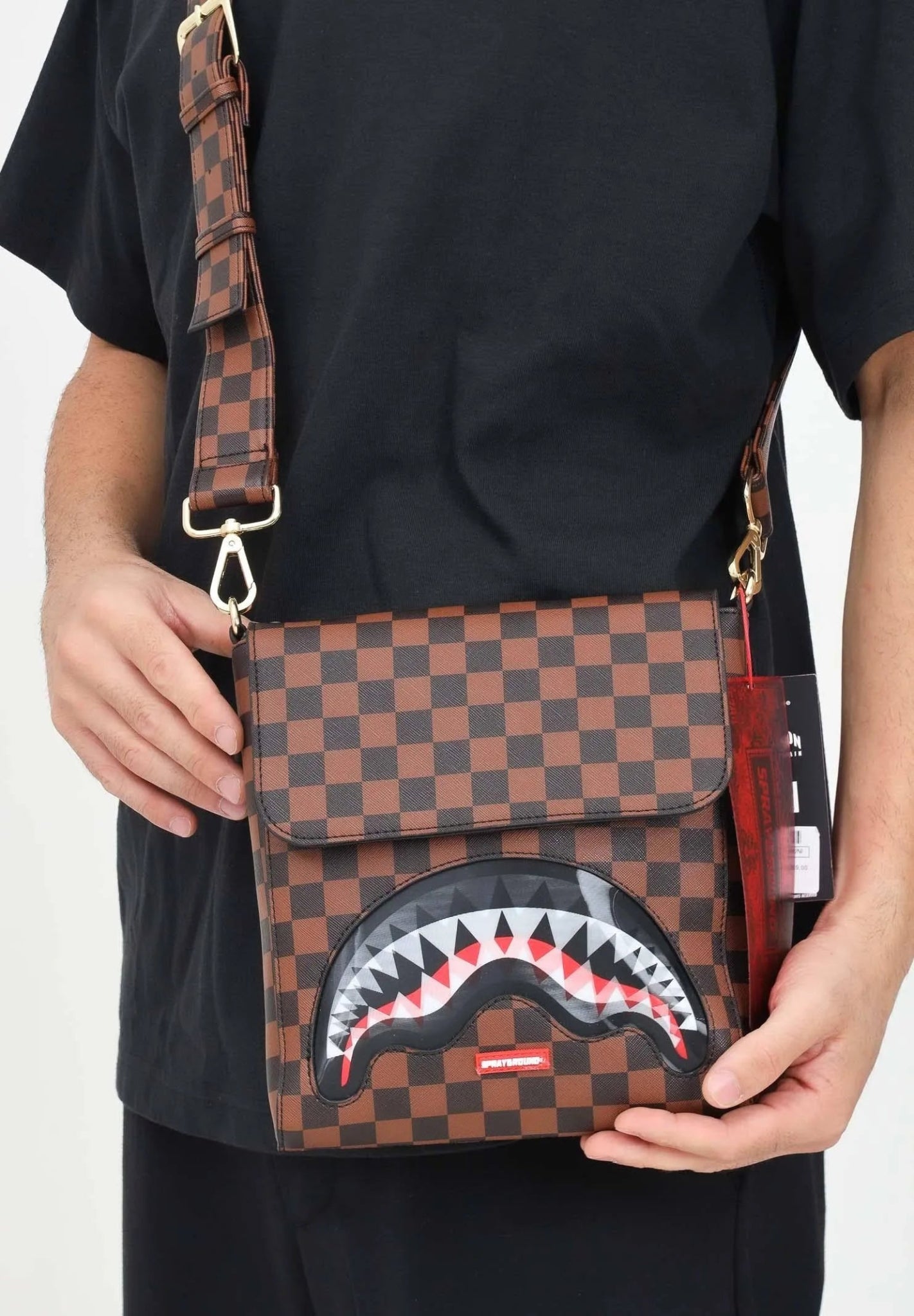 Borsa a Tracolla Sprayground SIP Lenticular Marrone - sprayground