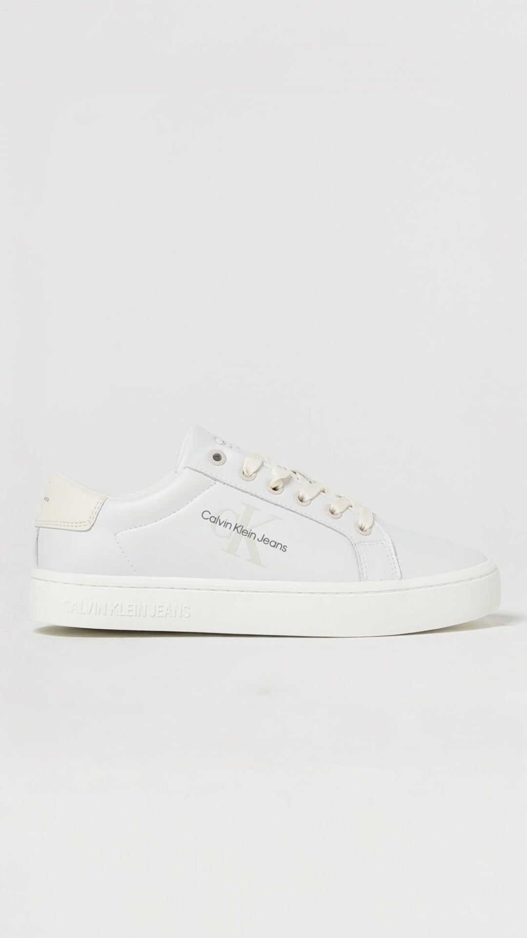 Calvin Klein white cream in pelle - Calvin Klein