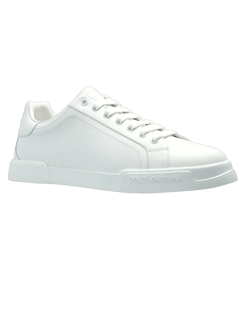 DOLCE&GABBANA Scarpa In Pelle Bianca