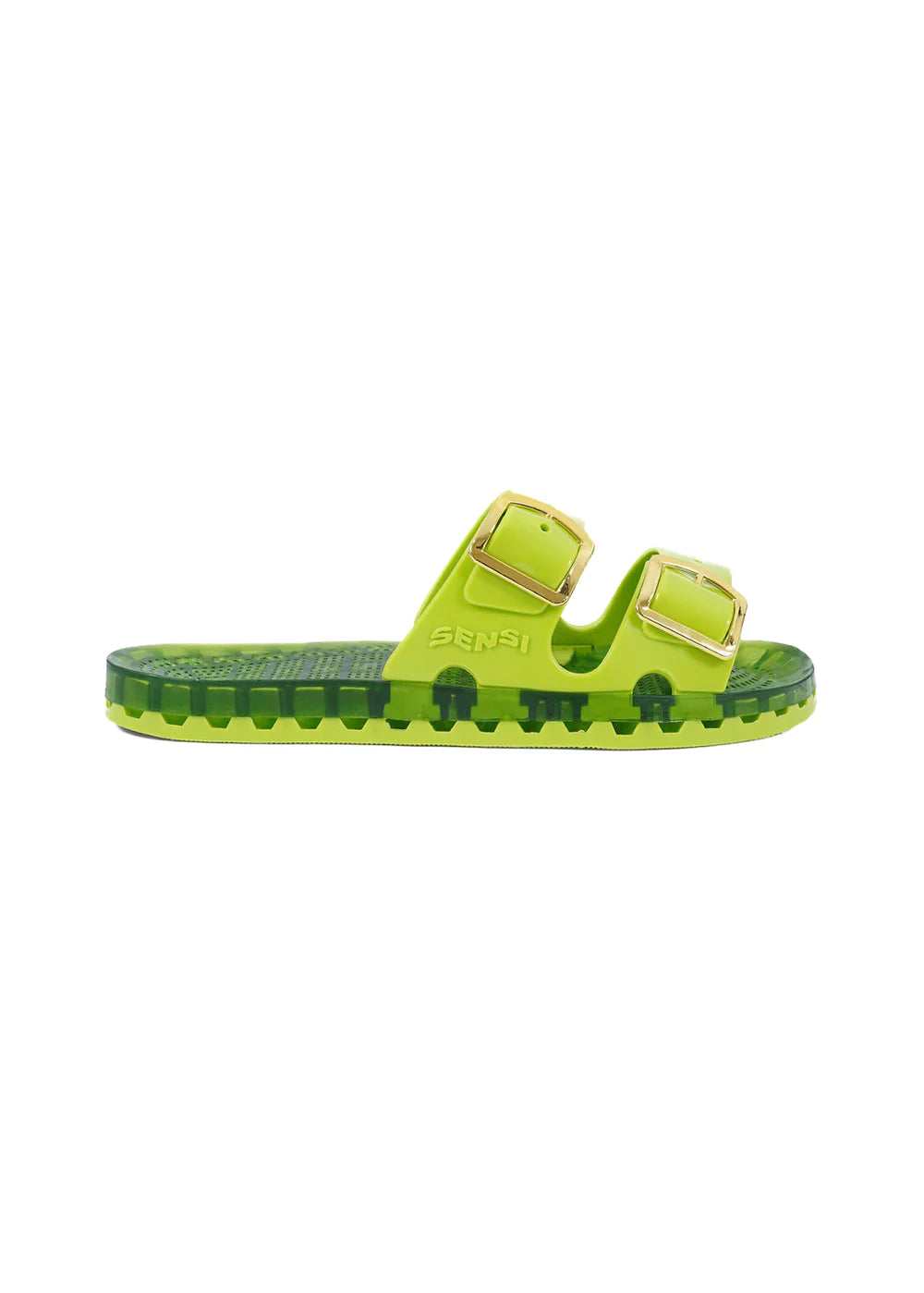 SENSI Ciabatta In Gomma Lucida FLAMINGO  Lime