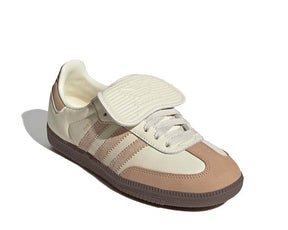 ADIDAS SAMBA LT Sneakers in Pelle e Punta Rivestita In Camoscio Con Linguetta Oversize Girata Beige