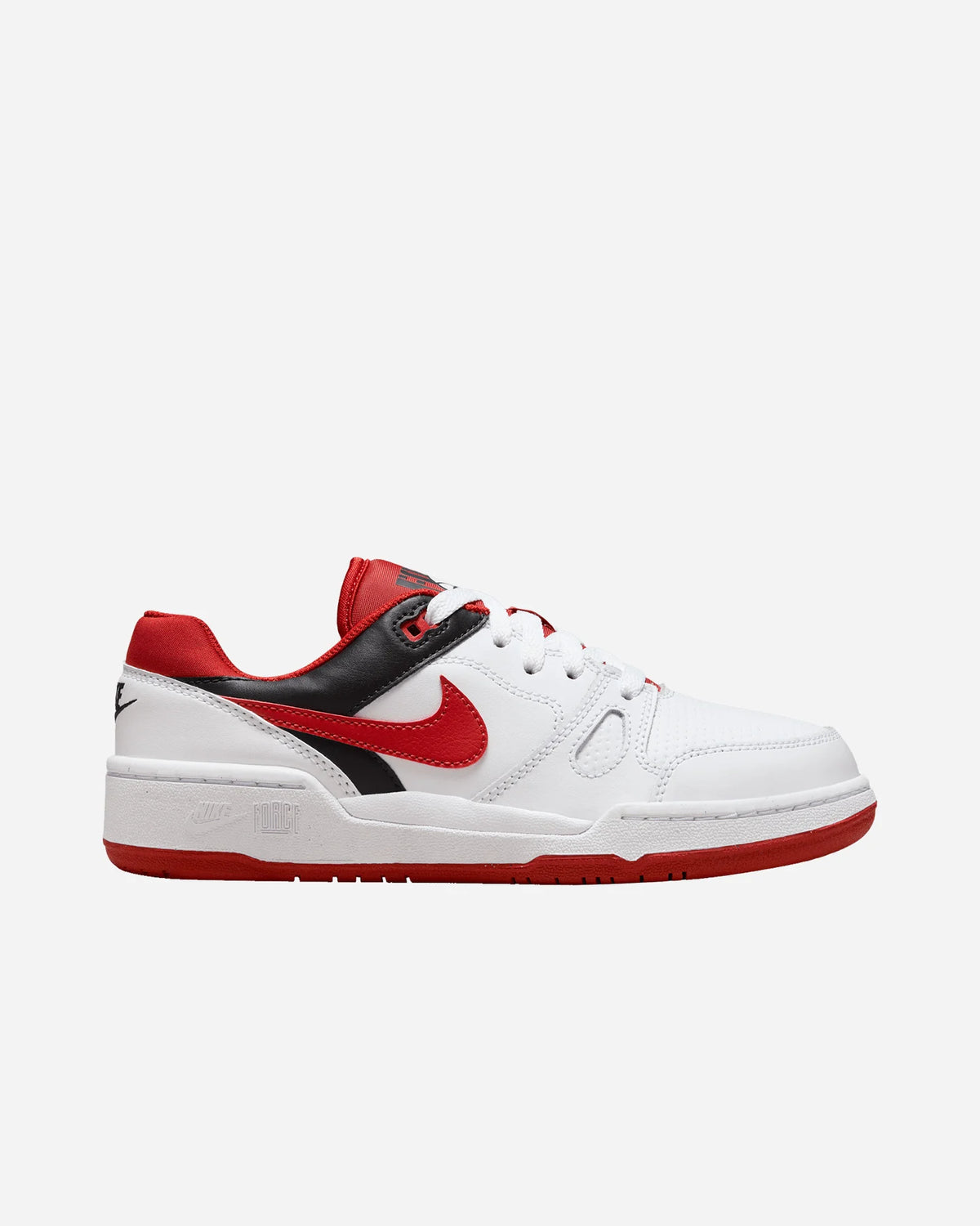 NIKE Full Force Low Sneakers In Pelle  Bianca/Nera/Rossa