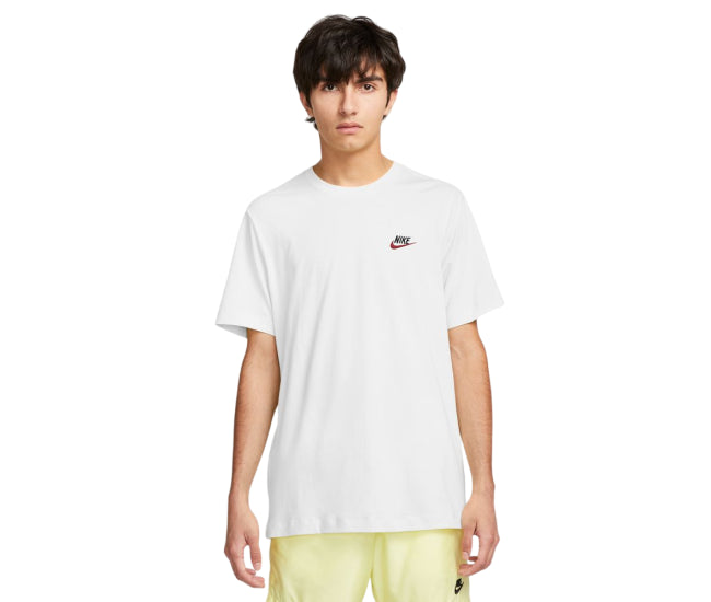 NIKE T-shirt Basic Mini Logo In Cotone Bianca