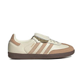 ADIDAS SAMBA LT Sneakers in Pelle e Punta Rivestita In Camoscio Con Linguetta Oversize Girata Beige
