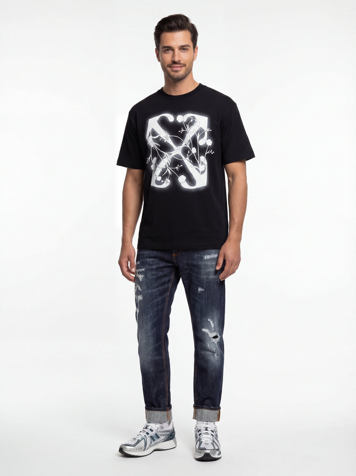 New Balance 1906 RCE + OFF-WHITE T shirt + Soldier Jeans NEW - 01