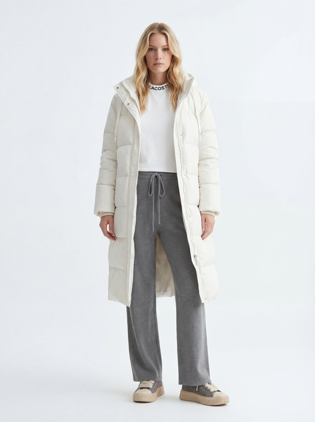 Asensyo Grigia + Lacoste T Shirt + Tiffosi DONNA MAXI&MATCH_ + Tiffosi DONNA CRANK - 01