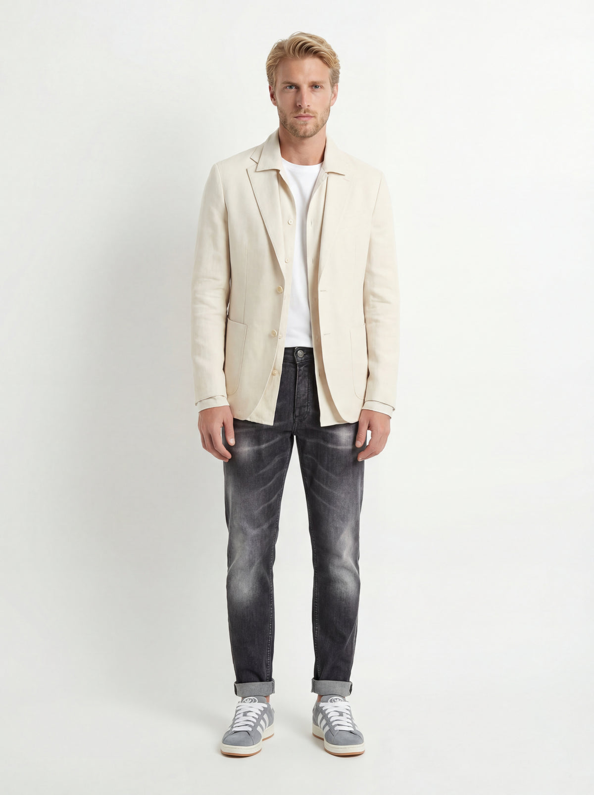 Adidas Campus Scarpa + Blauer Smanicato Ondulato + Soldier Jeans NEW - 02