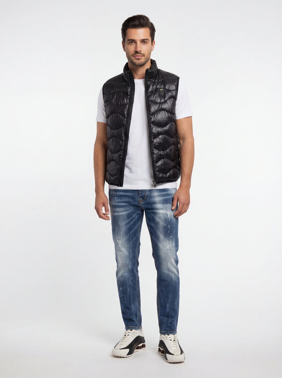 Nike Shox R4 + Blauer Smanicato Ondulato + Soldier Jeans NEW - 03