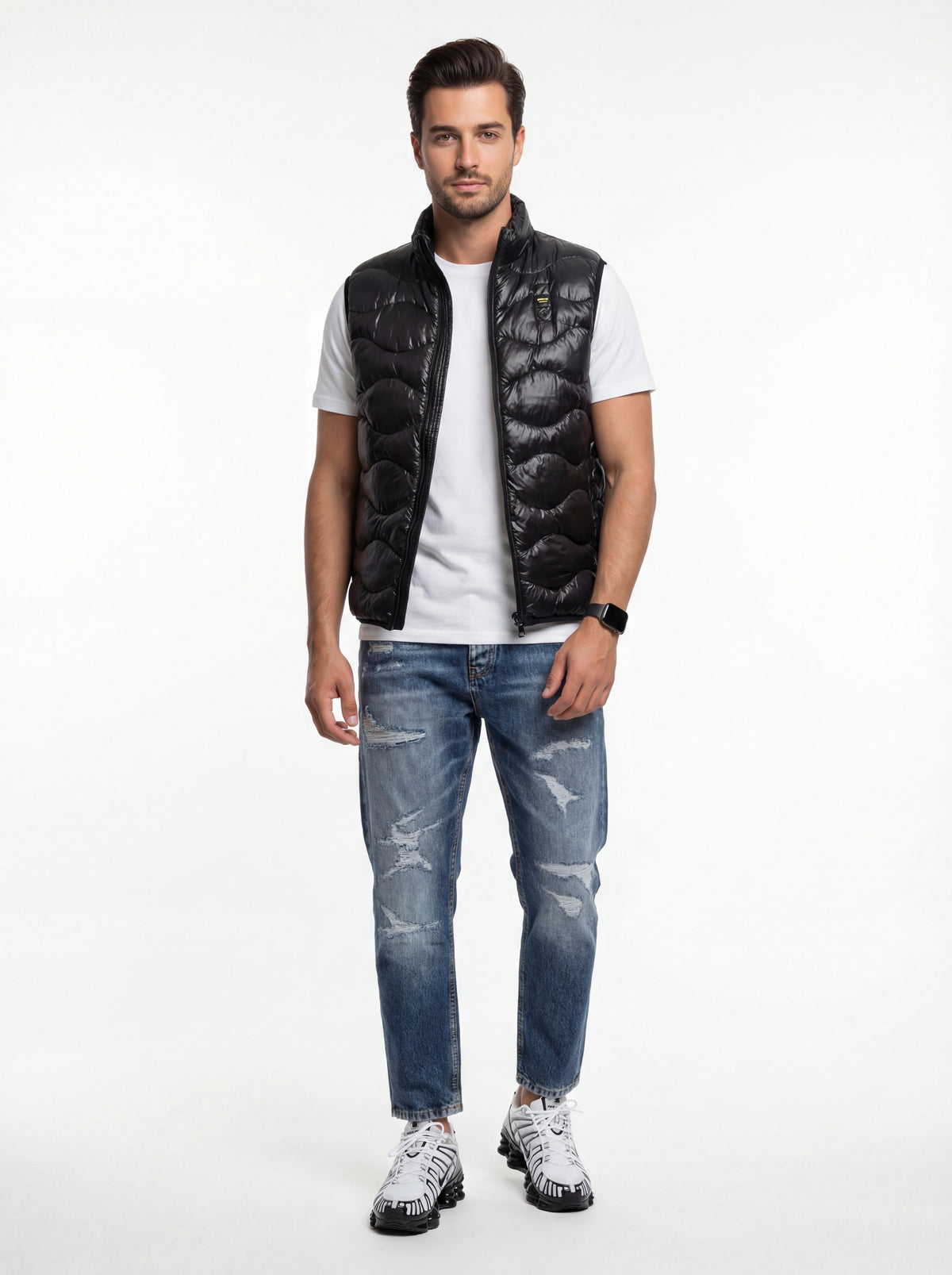 Nike SHOX TL + Blauer Smanicato Ondulato + Soldier Jeans Crop - 04