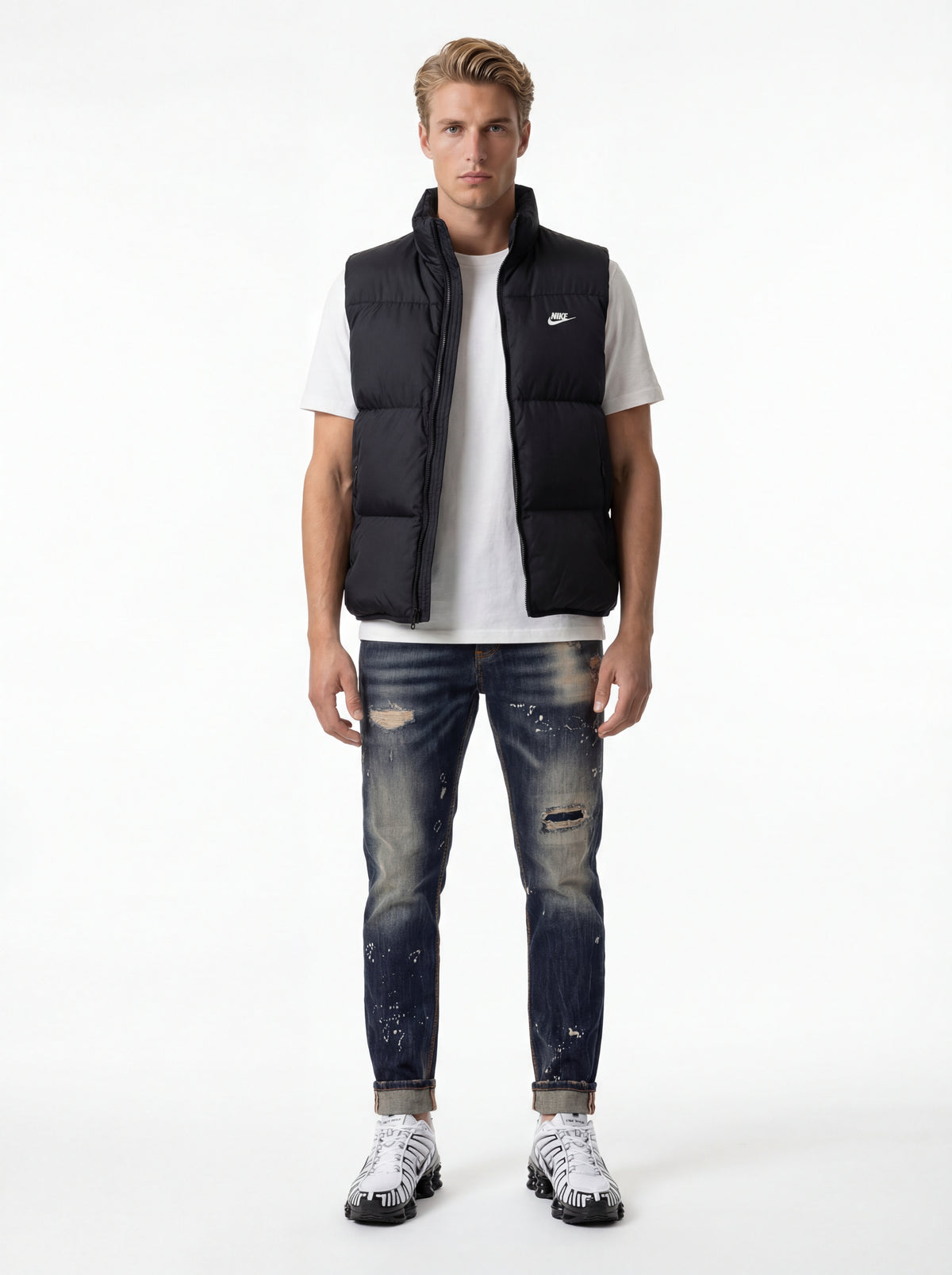 Nike SHOX TL + Nike Smanicato Piumino + Soldier Jeans NEW - 03