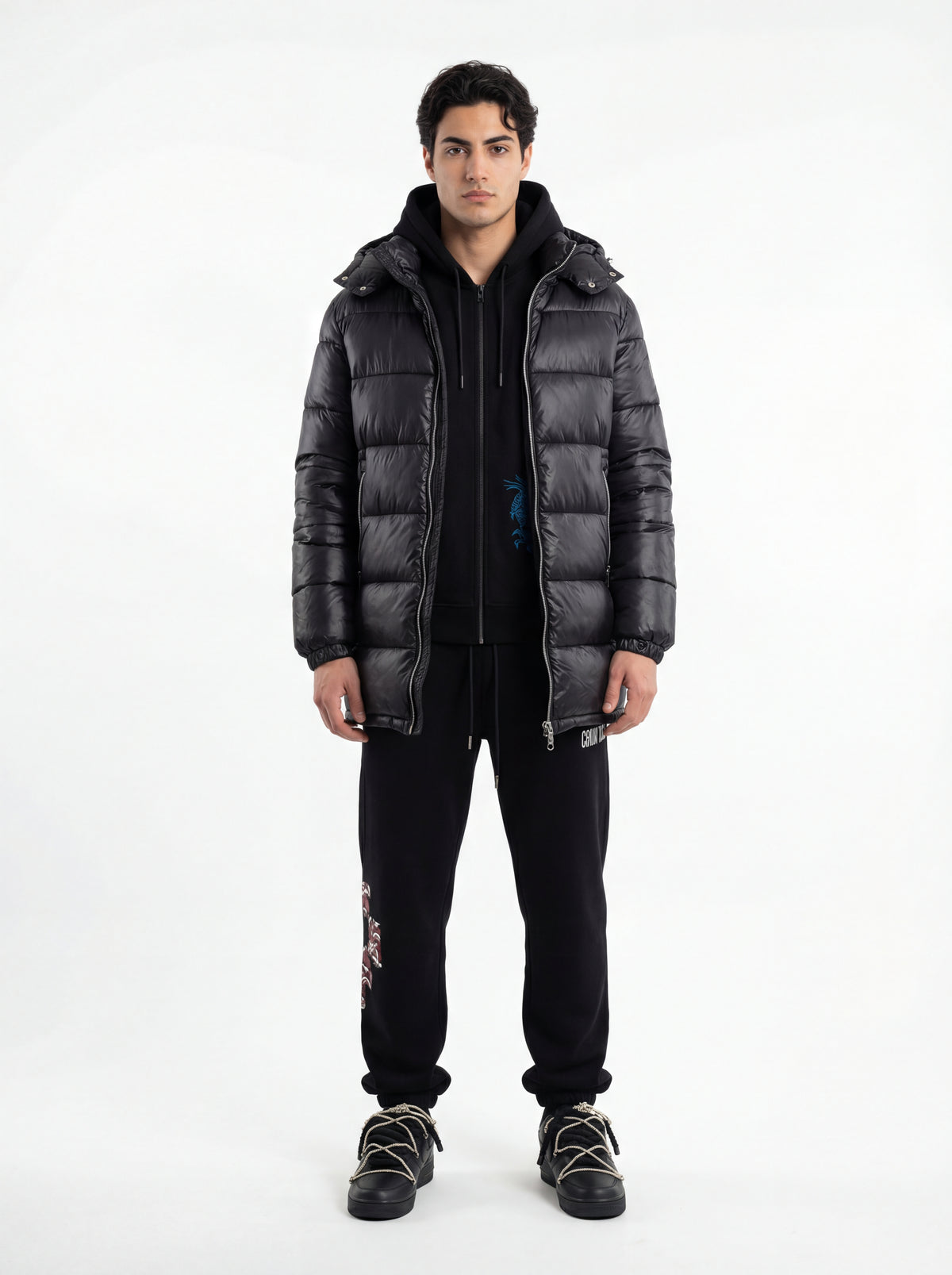 Air Force Rope + Dolly Noire Felpa Con + Marcelo Burlon COUNTY OF + Trez DONNA GIUBBOTTO - 08