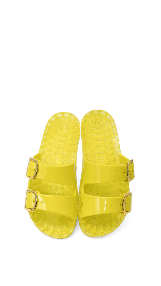 SENSI Ciabatta In Gomma Lucida FLAMINGO  Giallo
