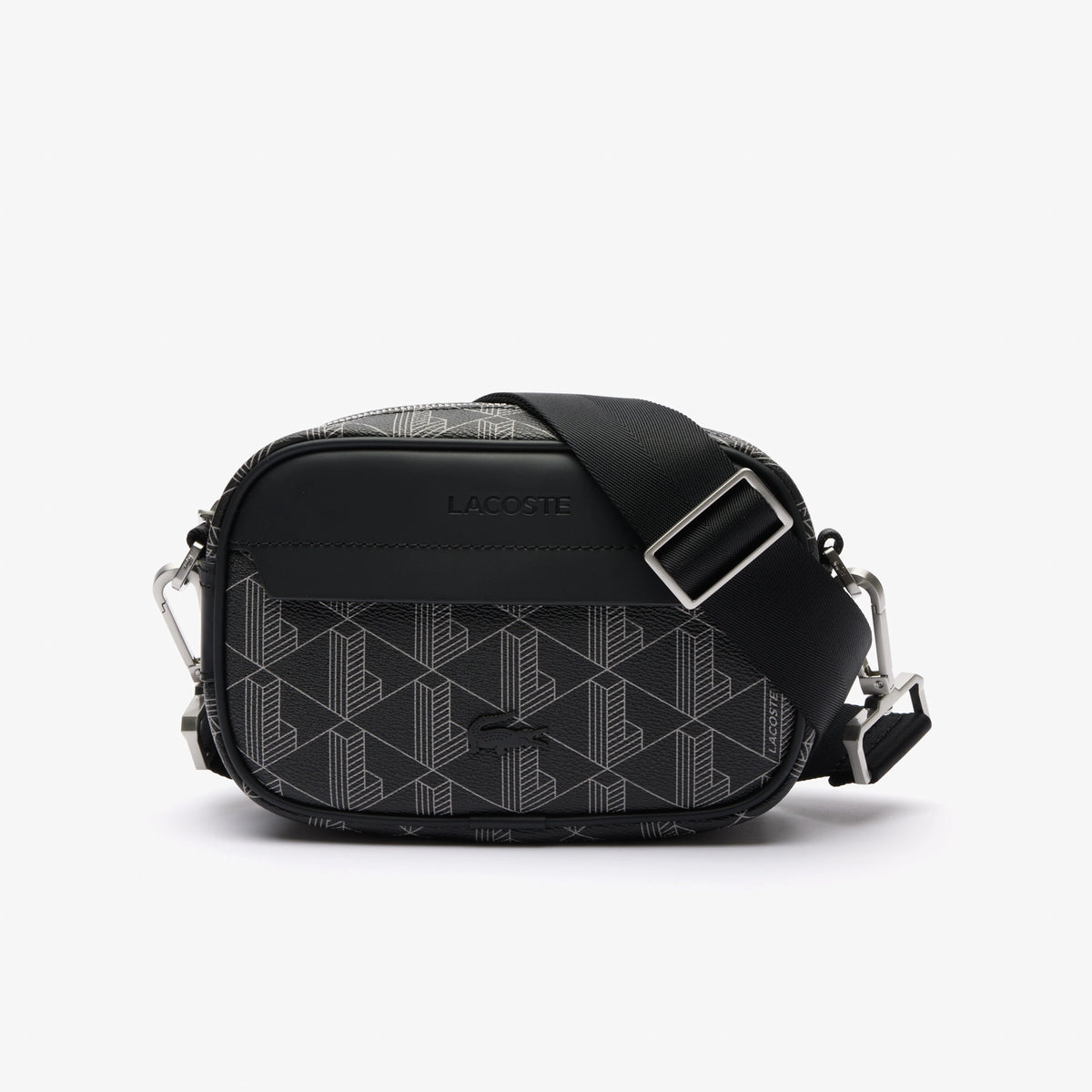LACOSTE Pochette Monogram Piccola Nera